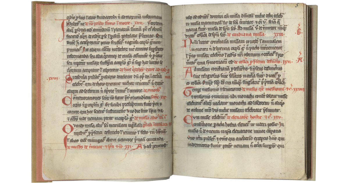 Book of Cistercian Definitions Medieval Text Manuscripts